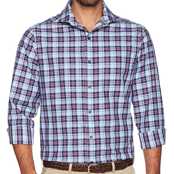 Buttoned Down Classic Men's Plaid Print Long Sleeve Button-Down Shirt - Picture 5 of 10